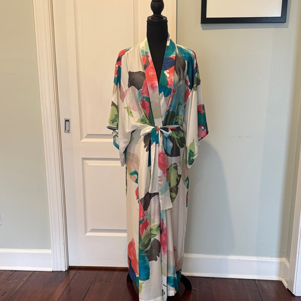 Natori Floral Kimono Robe - Multicolor